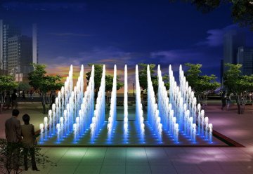 我公司签署山东菏泽信皇彩虹城景观喷泉工程
